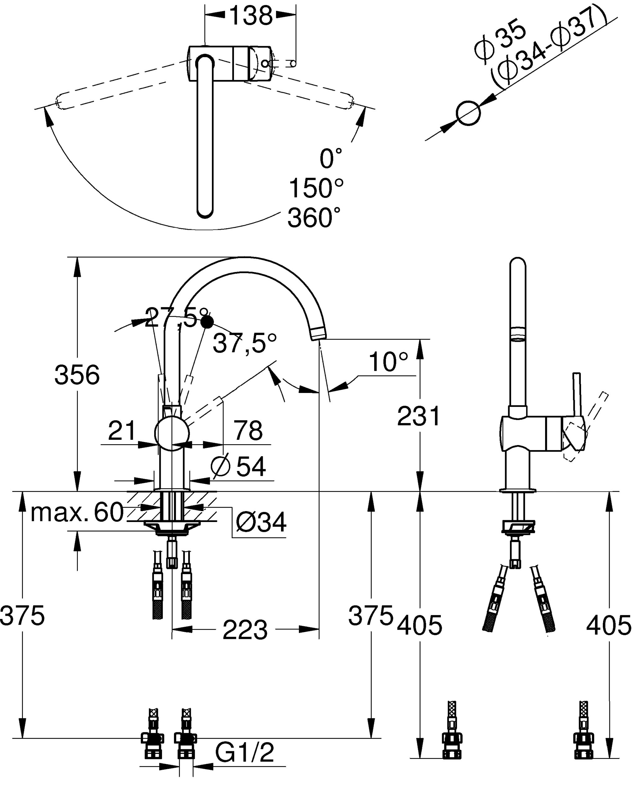 シングルレバーキッチン混合栓 コールドスタート仕様 寒冷地仕様｜製品