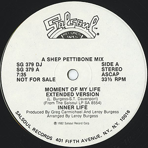 Inner Life / Moment Of My Life(Promo12inch) / Salsoul 1982 US