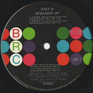 Exit 9 / Straight Up(LP) / BRC 1975 USオリジナル盤 EX-/EX