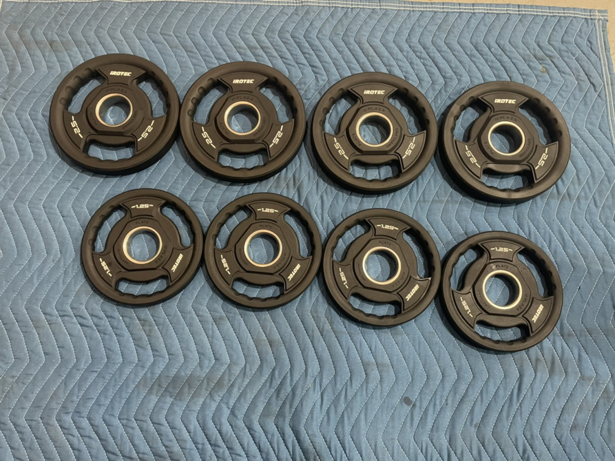 ②IROTEC PU(ウレタン)オリンピックプレート 15kg ①IROTEC PU