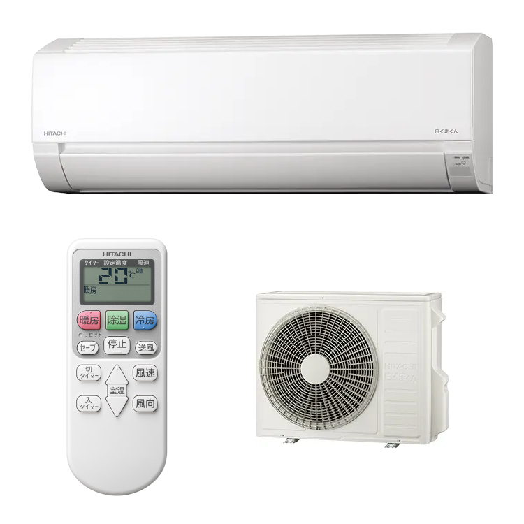 HITACHI(日立) 単相200V 5.6kW 主に18畳用 ルームエアコン 『白く
