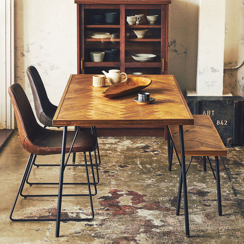 幅1cm単位サイズオーダー】[幅120～150cm] SID ダイニングテーブル