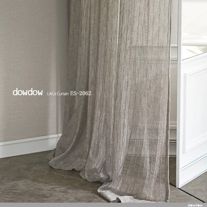 イタリアン モダン】揺らぎのウェーブプリーツ加工のレースカーテン