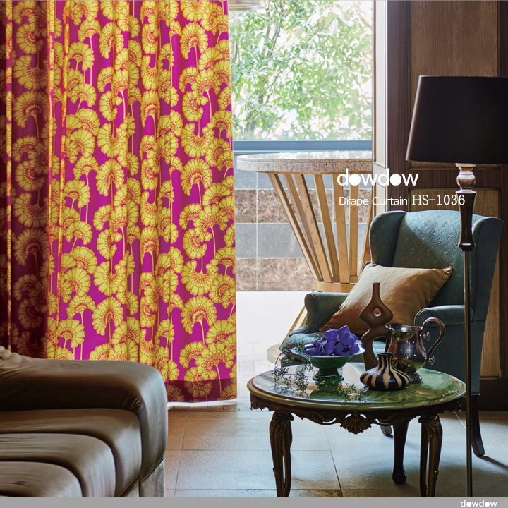 Morris & Co. 花柄ドレープカーテン Morris Design Studio」カーテンが