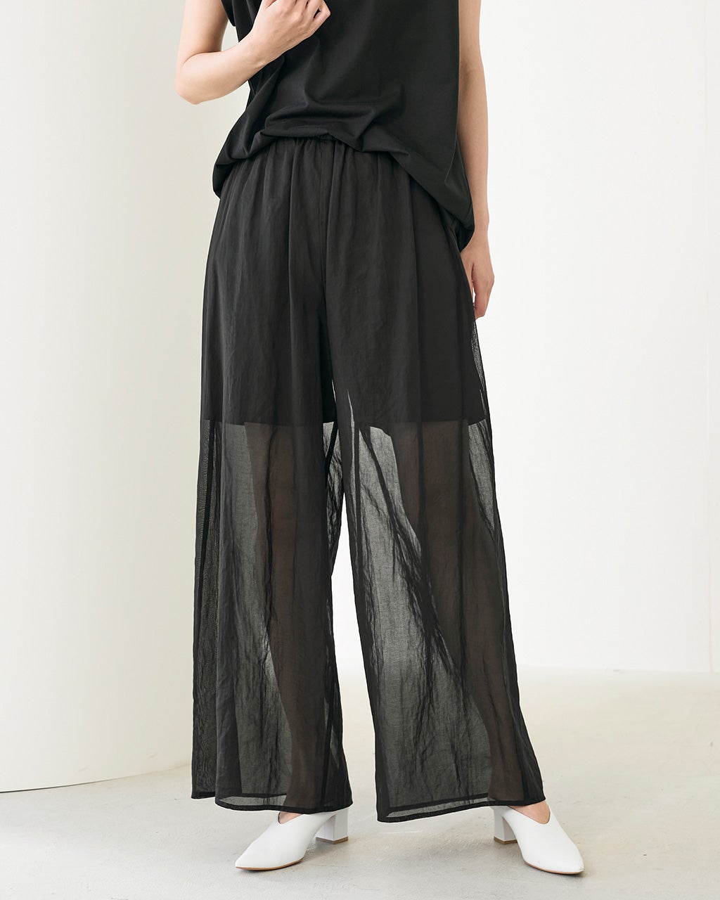 シアーコットン・ワイドパンツ/DoCLASSE