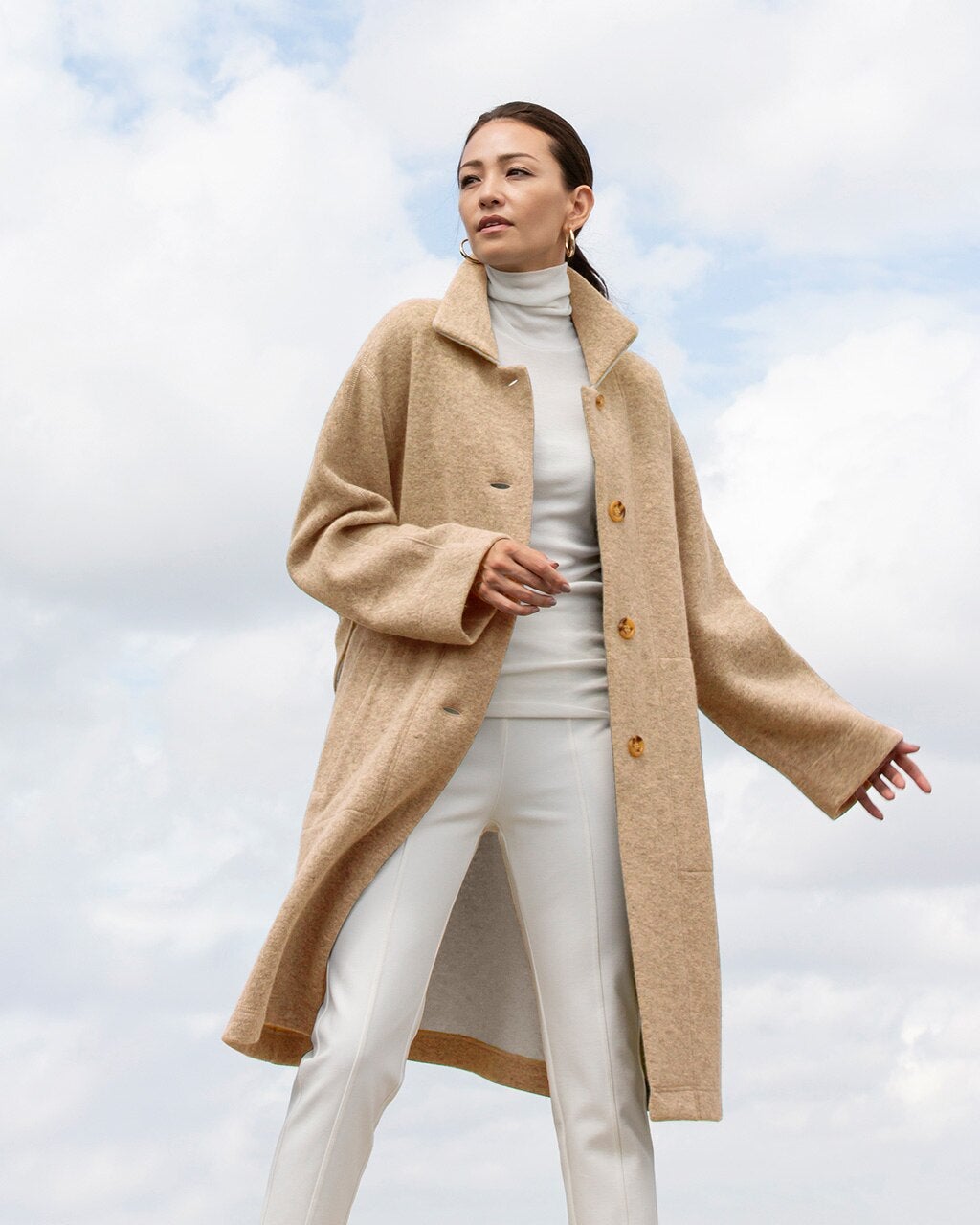 アンゴラニット・ダブルフェイスコート/DoCLASSE