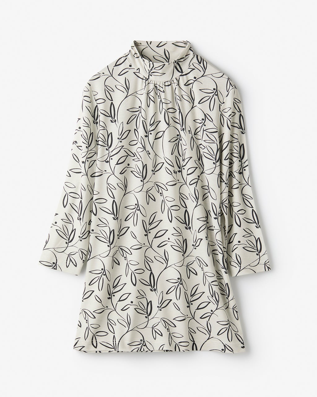 UVスラブ・ギャザーハイネックブラウス7分袖/DoCLASSE