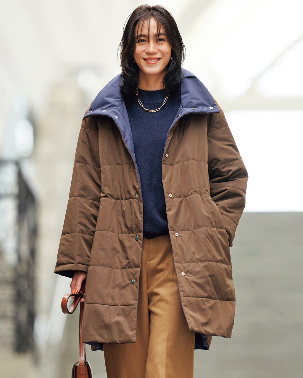 マジカルサーモ・リバーシブルタフタコート/DoCLASSE