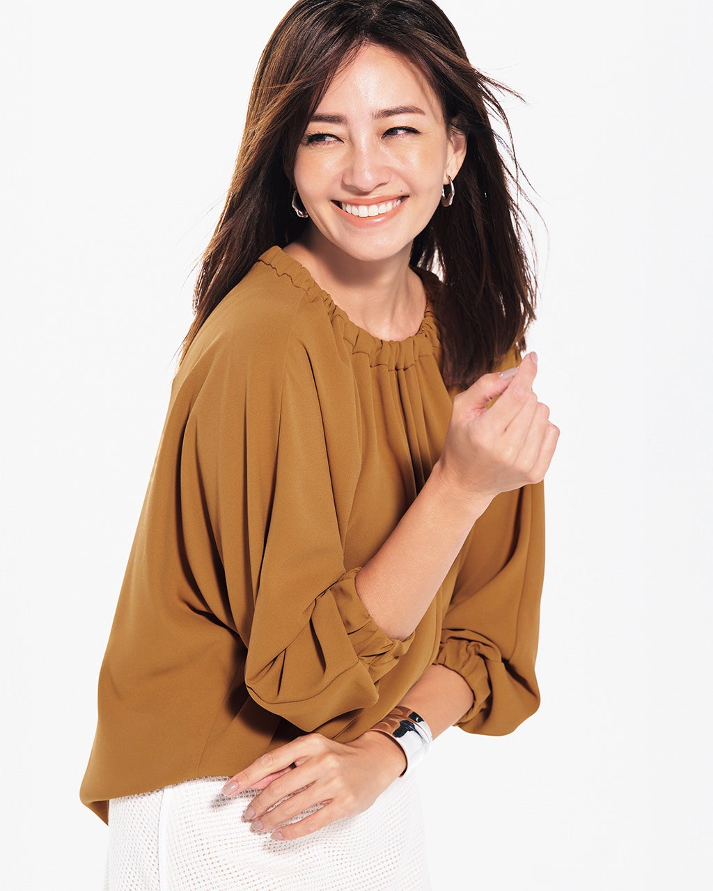 ジョーゼット・バックリボンギャザーブラウス/DoCLASSE