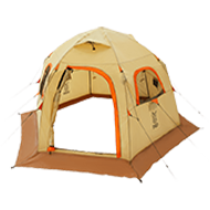 ワンタッチフィッシングテント（ライムグリーン・ベージュ 5人用） T5