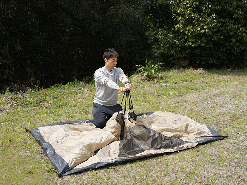 ワンタッチテント（タン） T2-629-TN - DOD（ディーオーディー）【公式