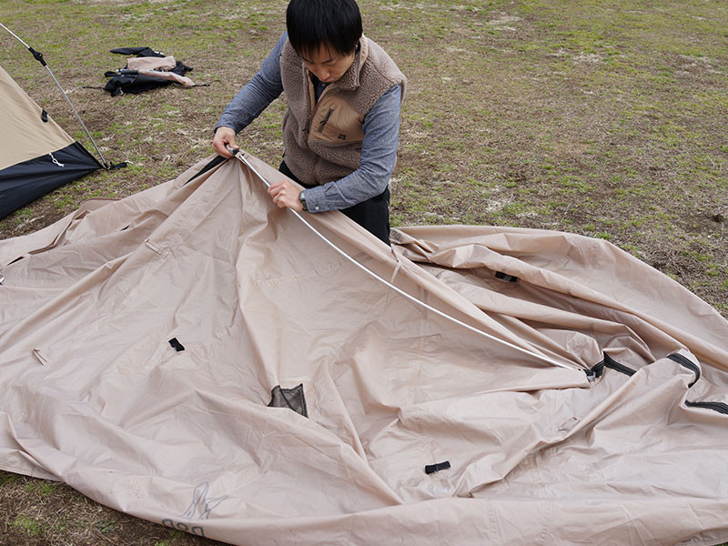 販売終了】ワンタッチカンガルーテント用フライシートM（タン） TF3