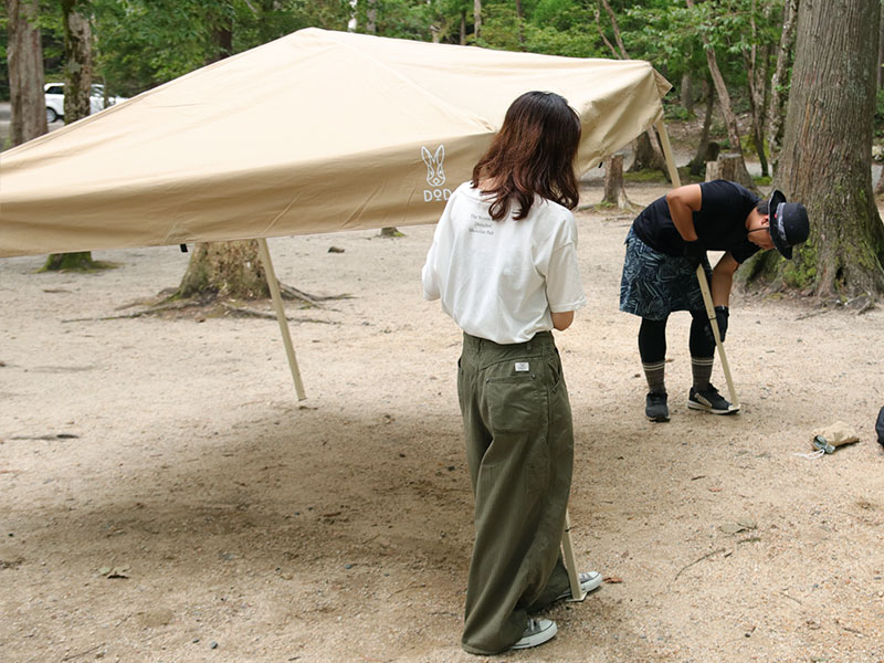 販売終了】TCワンタッチタープL（タン） TT8-677-TN - DOD（ディーオー