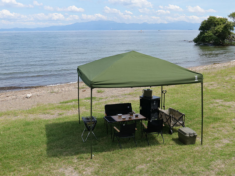 販売終了】TCワンタッチタープL（カーキ） TT8-677-KH - DOD