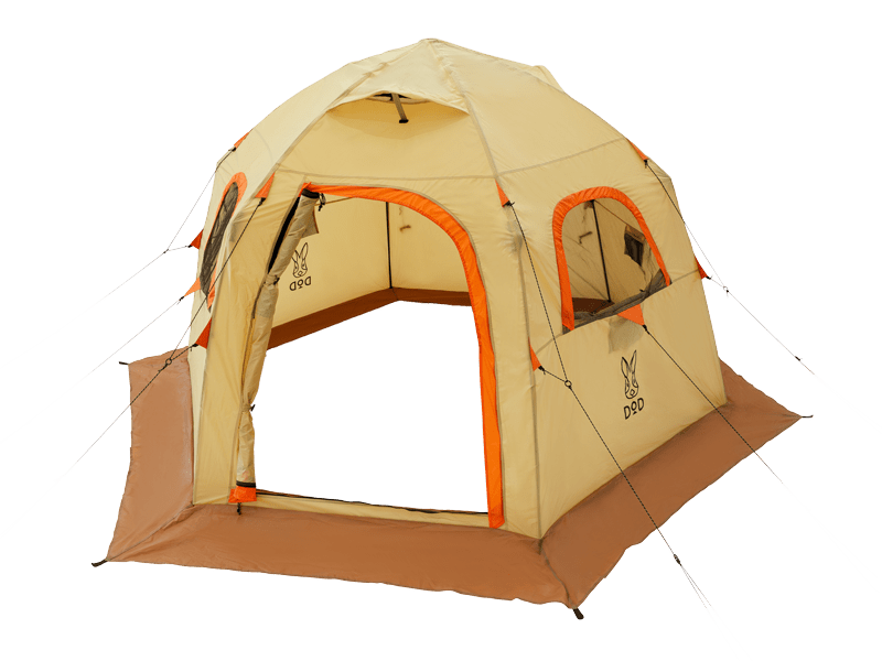 ワンタッチフィッシングテント（ライムグリーン・ベージュ 5人用） T5