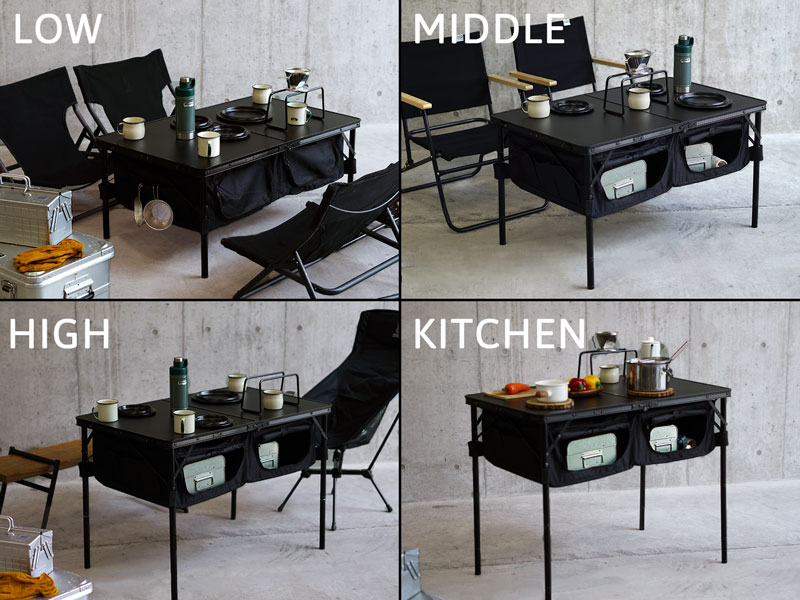 グッドラックテーブル（ブラック）TB4-685-BK - DOD（ディーオーディー