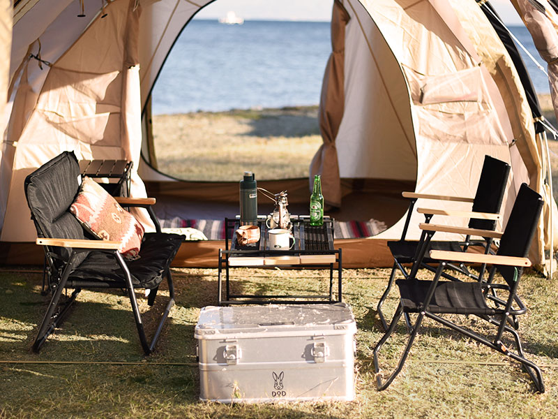 グッドラックソファ（ブラック） CS2-500-BK - DOD（ディーオーディー