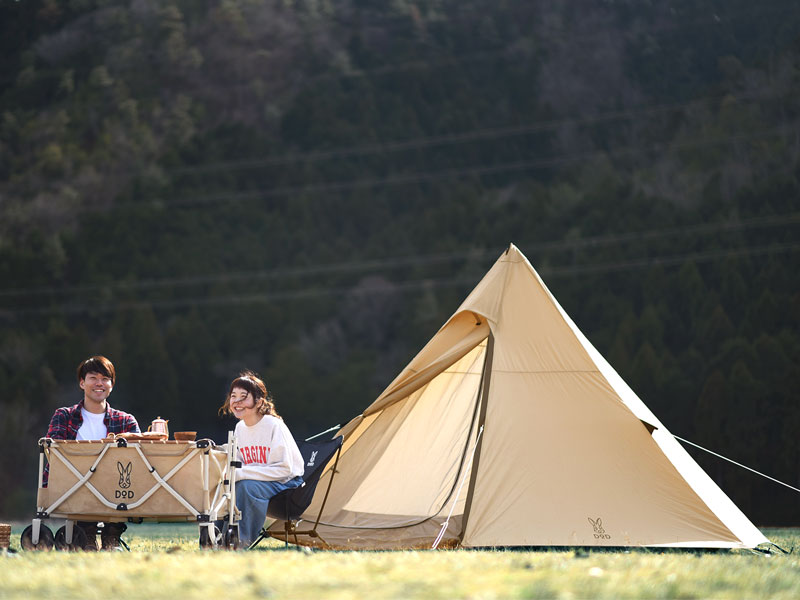 ワンポールテントM（タン） T5-47-TN - DOD（ディーオーディー）【公式