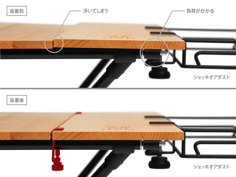 キャナリー天板クランプ GM1-925-BK - DOD（ディーオーディー）【公式