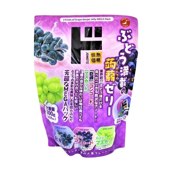 MEGAパック蒟蒻ゼリー葡萄満載アソート｜お菓子｜商品紹介｜ドン