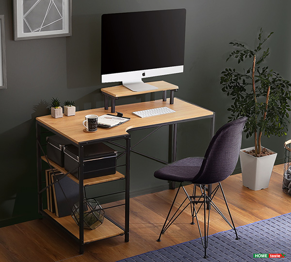 ヴィンテージ風L字パソコンデスク Lubbock ラボック - 家具専門店ど