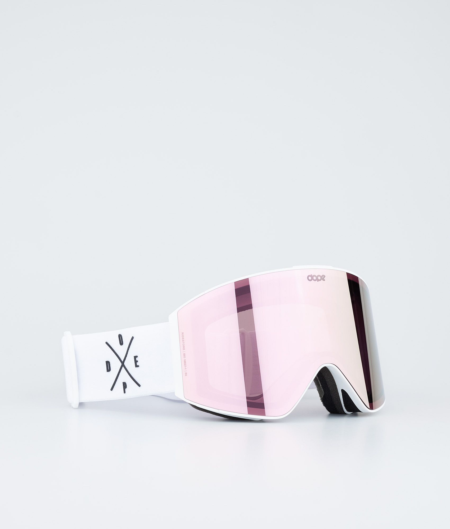 Dope Sight Ski Goggles White/Champagne Mirror | Dopesnow.com