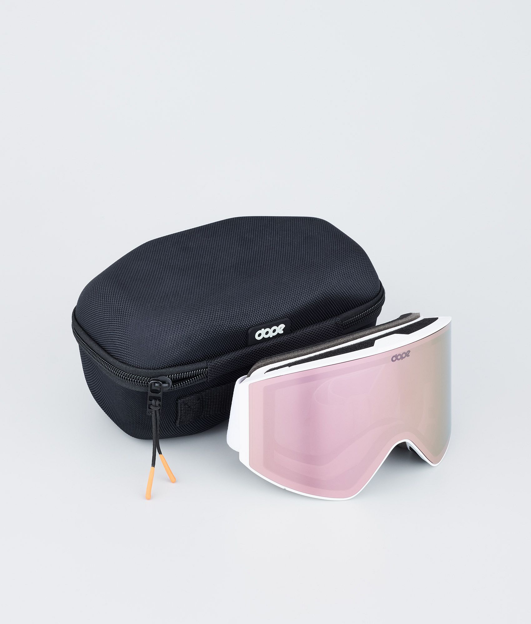 Dope Sight Ski Goggles White/Champagne Mirror | Dopesnow.com