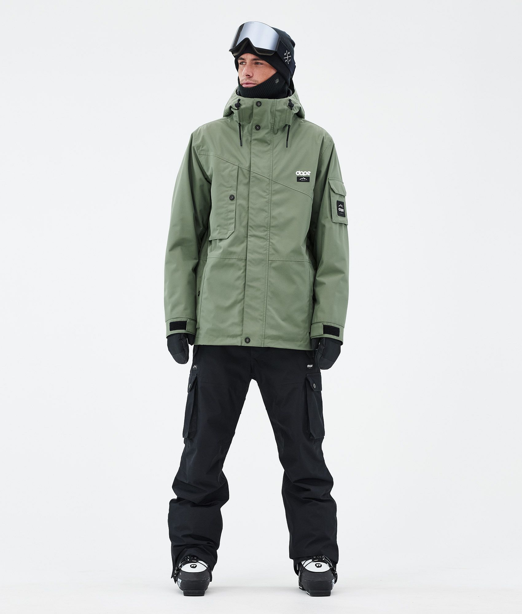 Dope Adept/Iconic スキーウェアセット メンズ Moss Green/Blackout