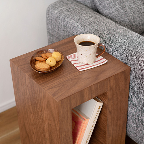 サイドテーブル CEL-70WAL セル 木製テーブル ウォールナット