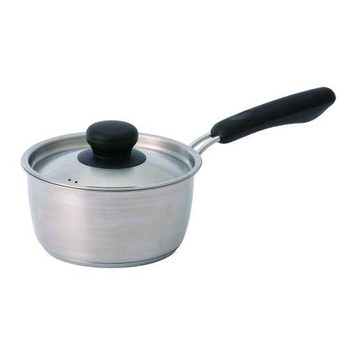IHステンレス片手鍋 サテン仕上 DCM ステンレス鍋 16cm