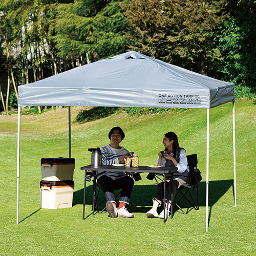 遮光ワンアクションタープ ブラックコーティング 正方形 250×250cm DCM