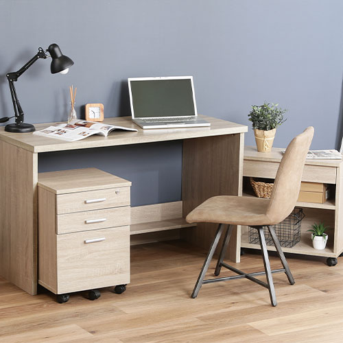 デスク 3点セット 99258 不二貿易 パソコンデスク ホワイトオーク