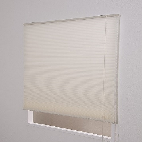 ハニカムブラインド 彩 無地タイプ アイボリー 40×135cm フルネス