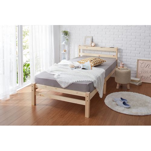 すのこシングルベッド 37985 kuroshio ベッド W2075×D1005×H77mm