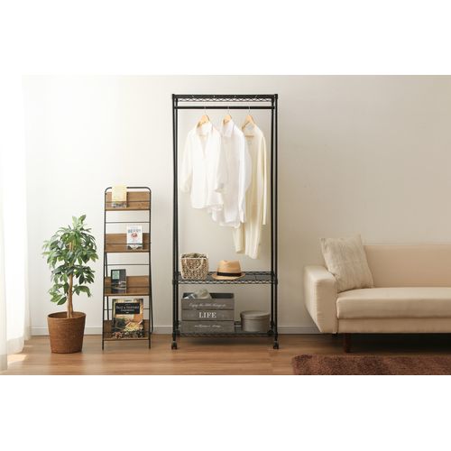 カラーメタル ワードローブ CMW-75183ブラック アイリスオーヤマ