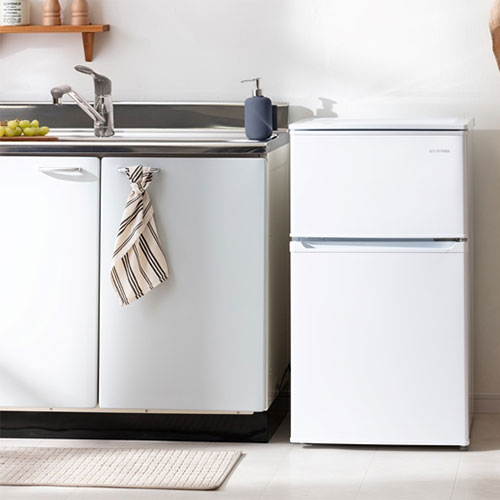 冷凍冷蔵庫 90L IRSD-9B-W アイリスオーヤマ 冷蔵庫 ホワイト