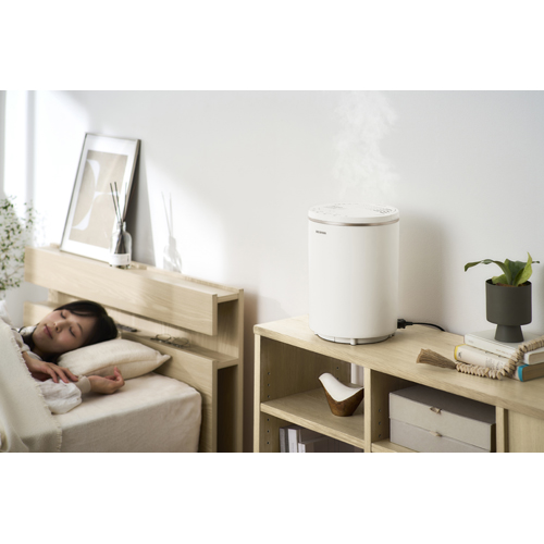 スチーム式加湿器 AHM-MH40-W アイリスオーヤマ 加湿器 400ml ホワイト