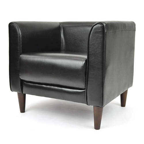 シングルソファー モデナ1P modena1p-pvc-bk cyberlife ソファー 合成