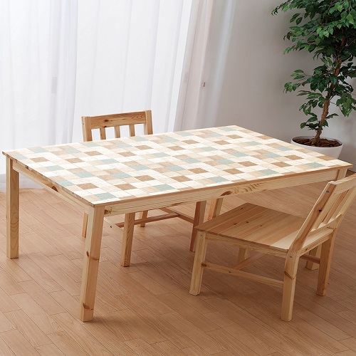 吸着テーブルクロス DCM プリントクロス 90cm×150cm 透明