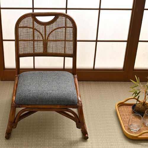 ラタン座椅子 NC030HP7 サンフラワーラタン パーソナルチェア