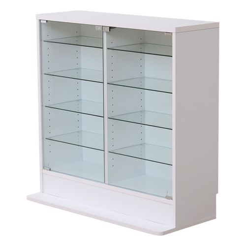 コレクションラック【-Luke-ルーク】浅型ロータイプ CLR-900--WH