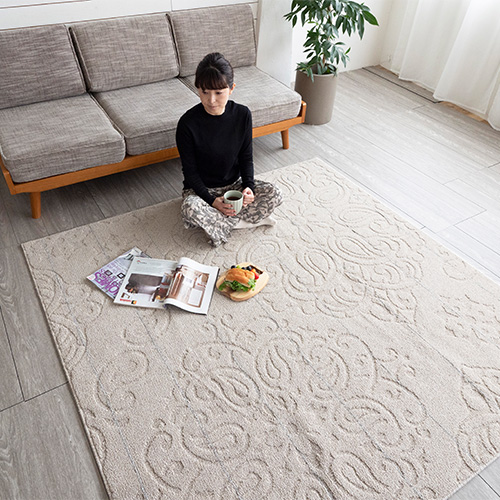 洗えるラグ ノエル コンパクト 折りたためる 日本製 スミノエ