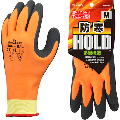 防寒手袋 NO406 防寒ホールド NO406M ショーワ ゴム手袋 M