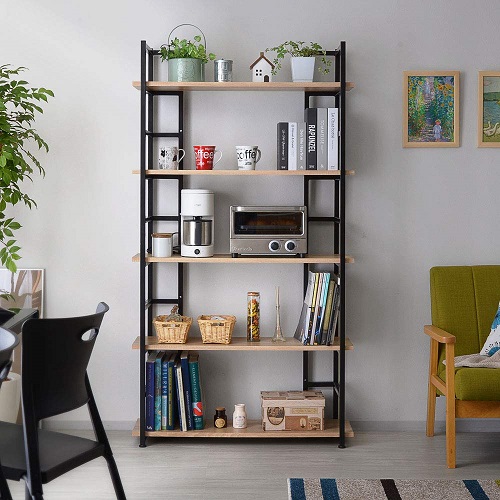 デザイン収納 マルチ5段ラック OK 00-177 オーク ワイエムワールド