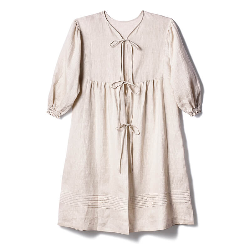 DEAN＆DELUCA×BEAMS COUTURE 割烹着ドレス ベージュ | DEAN & DELUCA