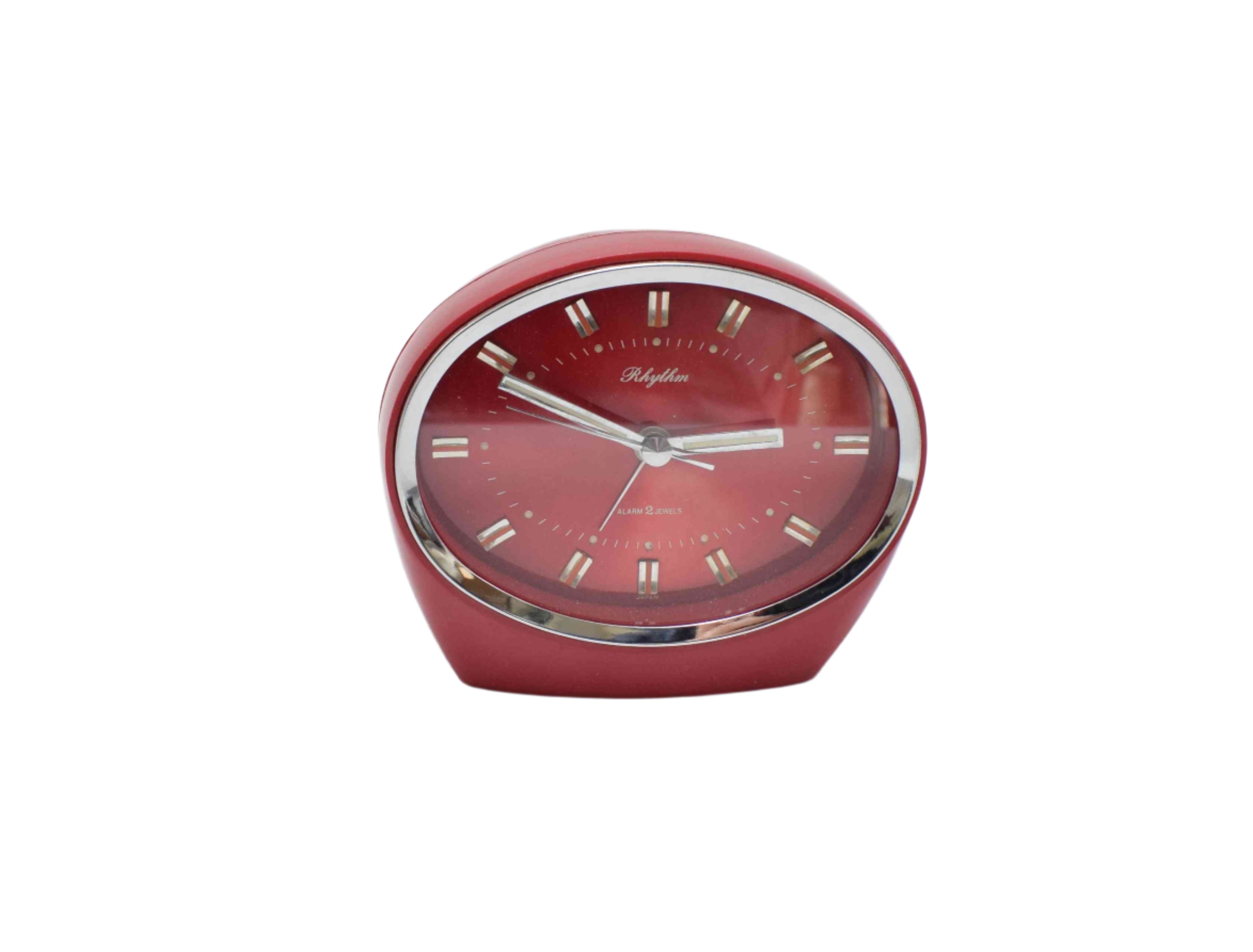 Red rhythm 2 jewels space age Japanese alarm clock – Decirculo