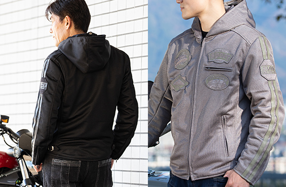 23SJ-2 テキスタイルメッシュフード付きジャケット | DEGNER