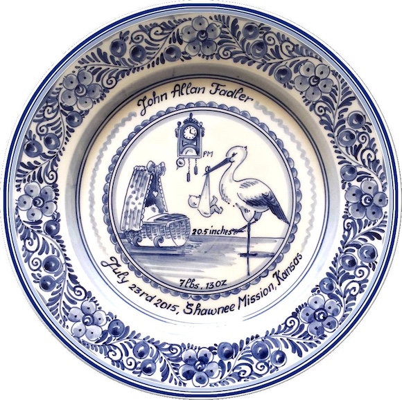 単色絵皿 27cm 「従来柄」｜ブラートオランダ貿易