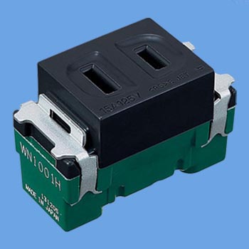 DH26771W ファクトライン20 リーラーコンセントプラグ 2コ用