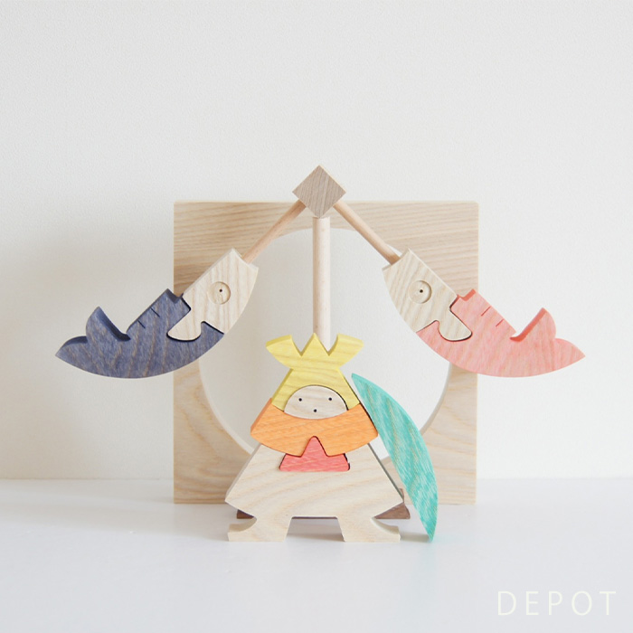 小黒三郎・五月人形 KK122 【円武者】遊プラン 初節句 出産祝い 木の